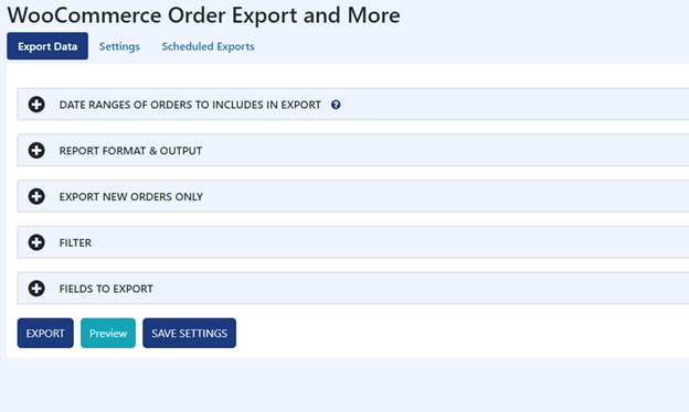 WooCommerce Order Export Preview