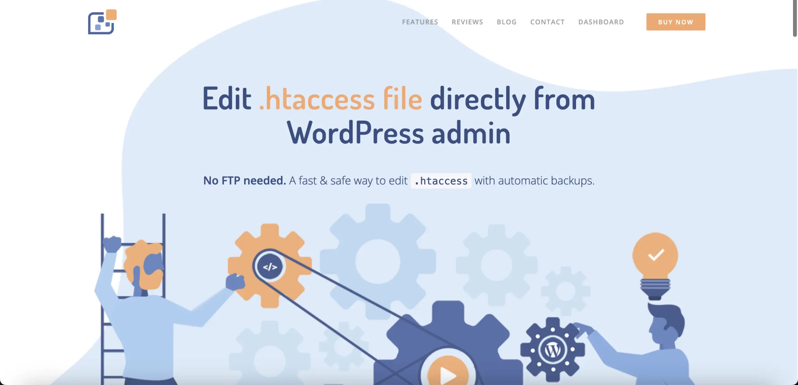 Htaccess landing page