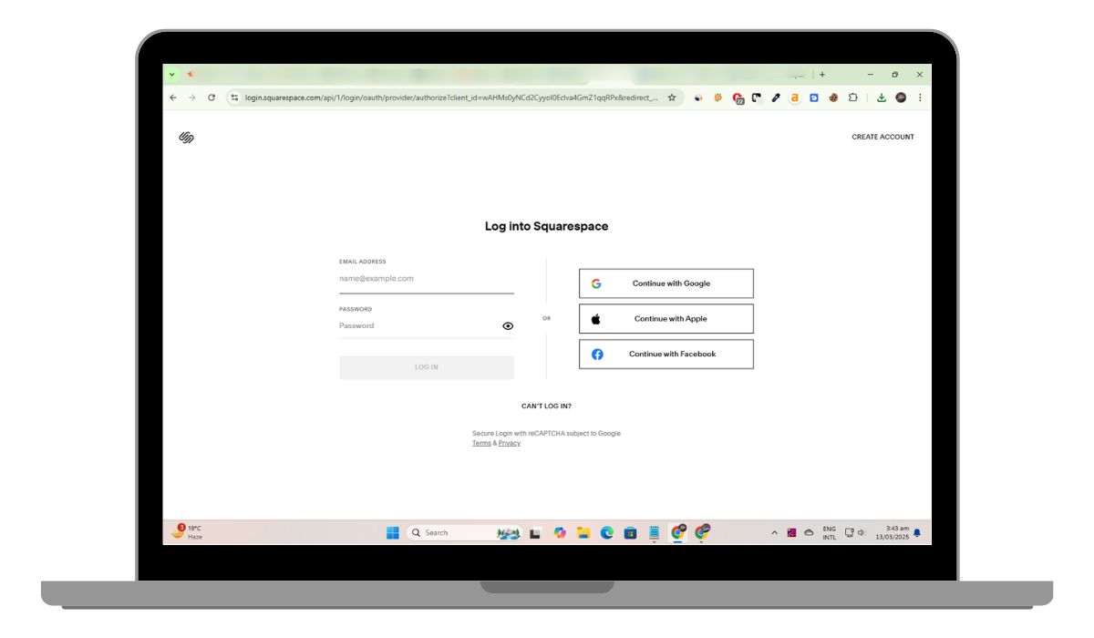 How to Log Into Squarespace