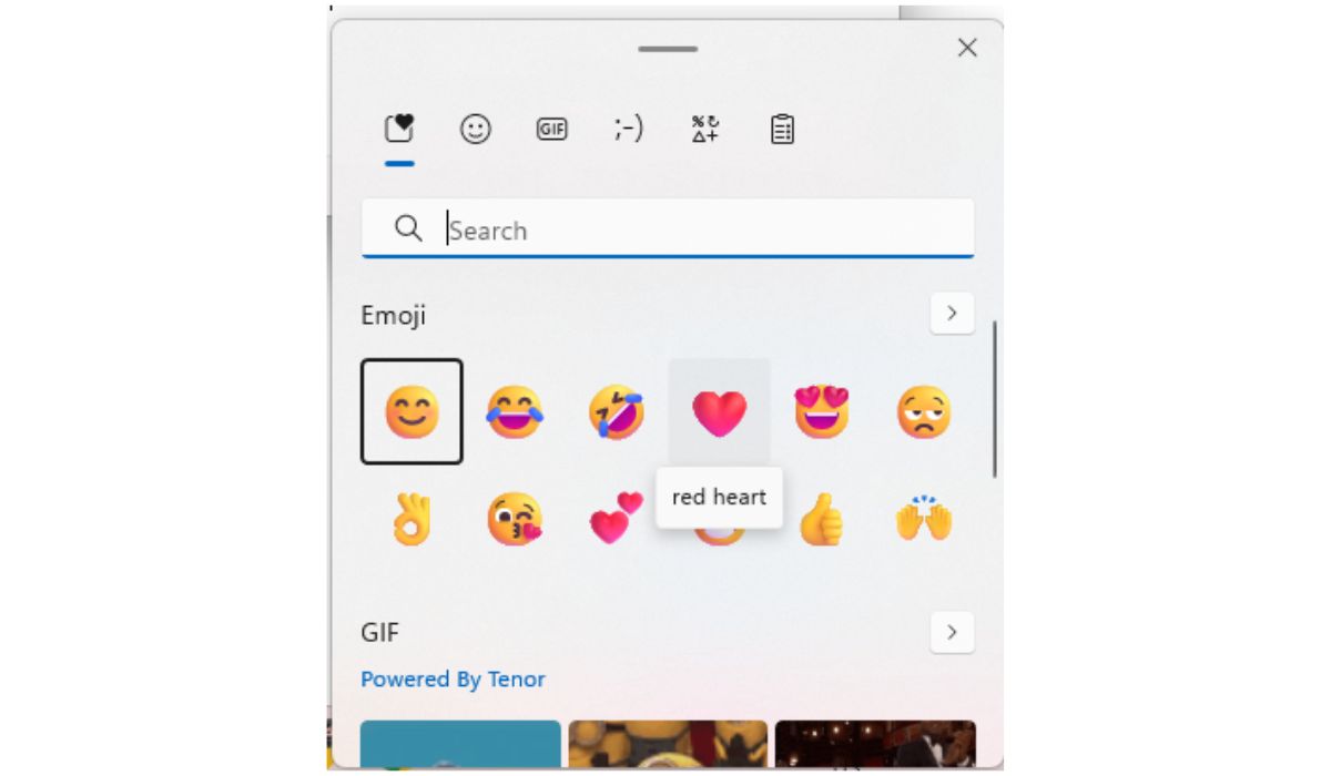 Using Windows Emoji Keyboard (For Heart Emojis ❤️)