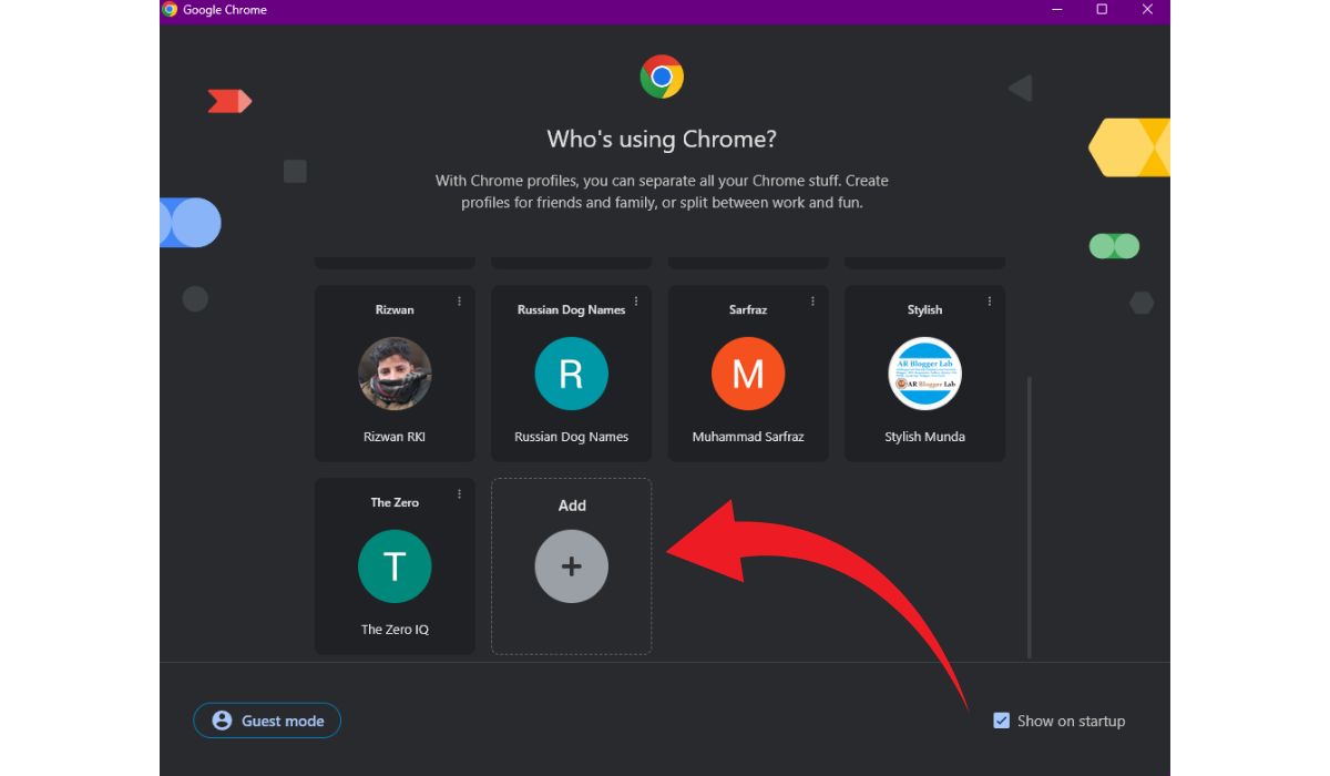 Create a New Chrome User Profile
