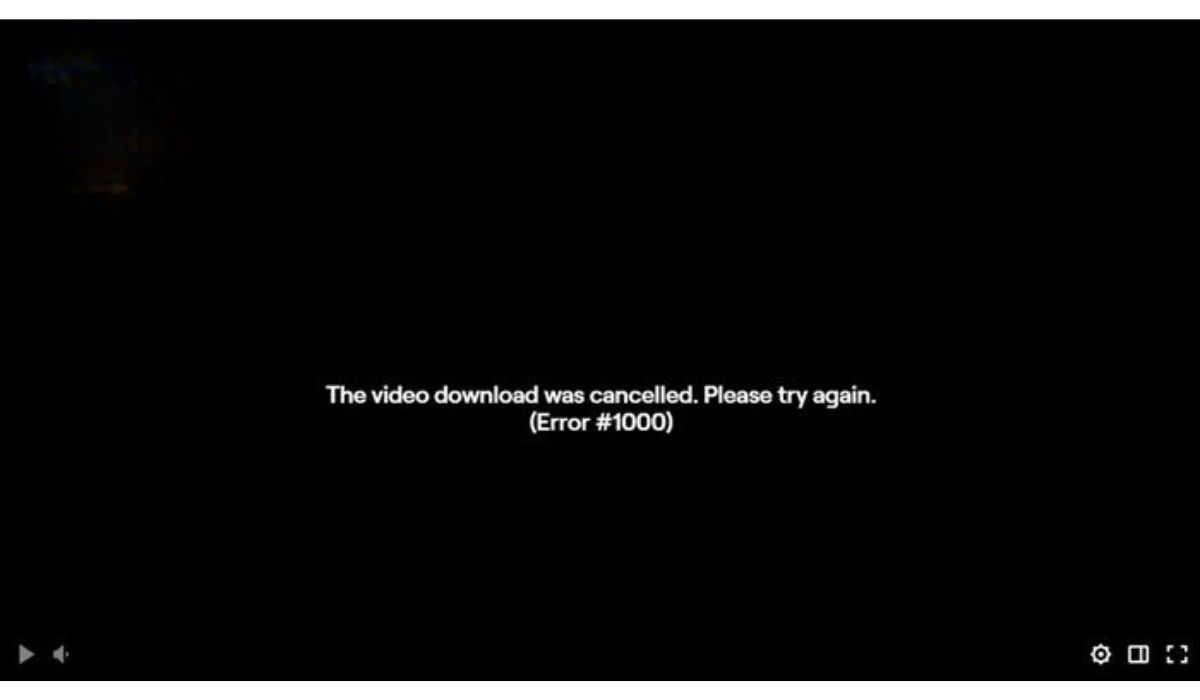 Fixing Twitch Error 1000: Video Download Cancelled