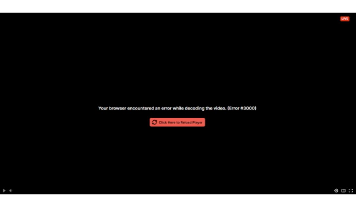 Fixing Twitch Error 3000: Video Decoding Issue