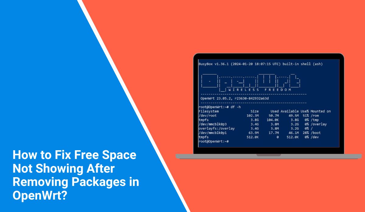 How to Fix Free Space Not Showing After Removing Packages in OpenWrt