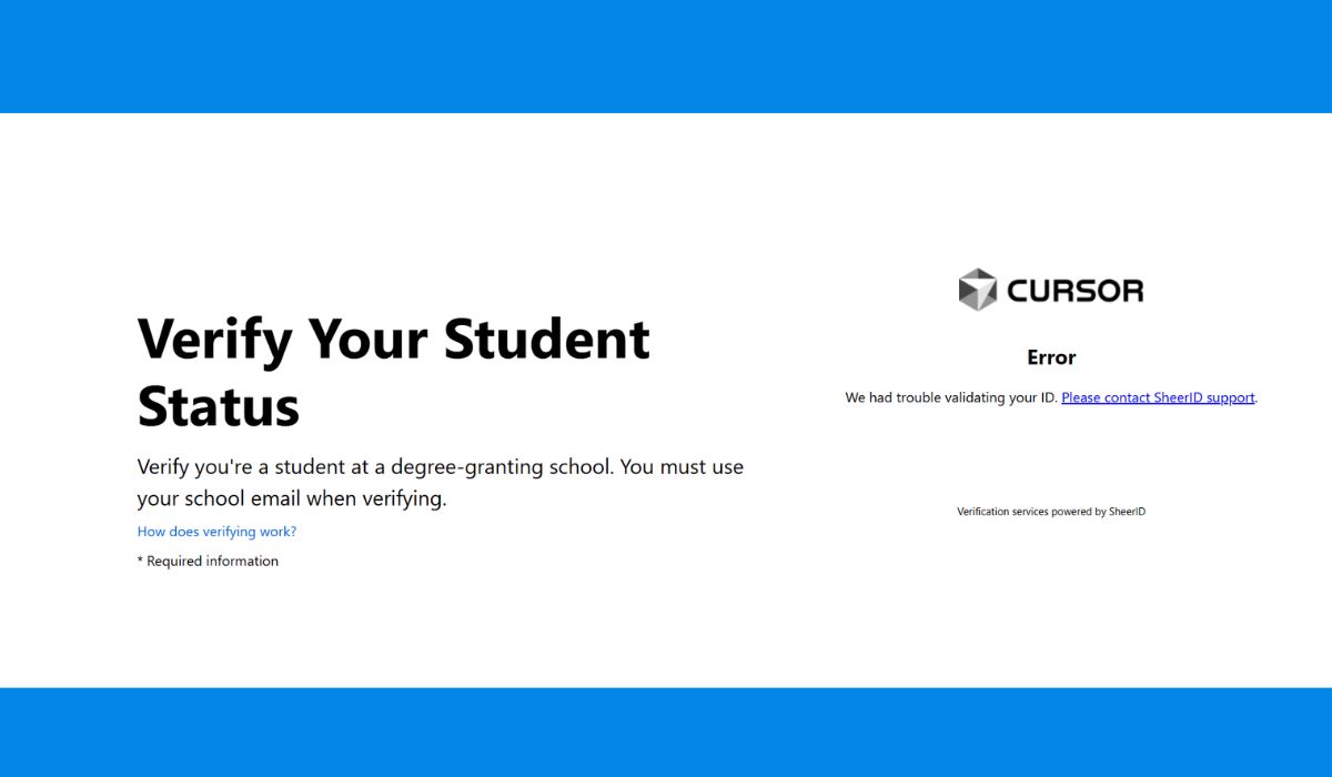 Why Cursor Student Verification Is Not Working