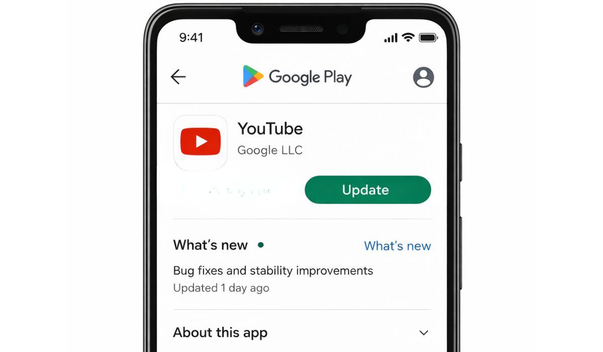 Update the YouTube App