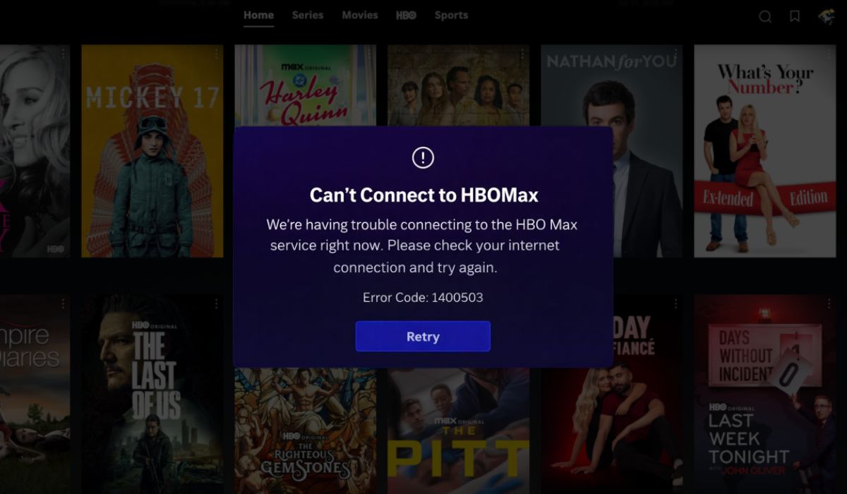 What Is HBO Max Error Code 1400503
