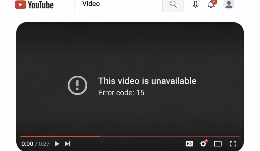 What Is Error Code 15 on YouTube?