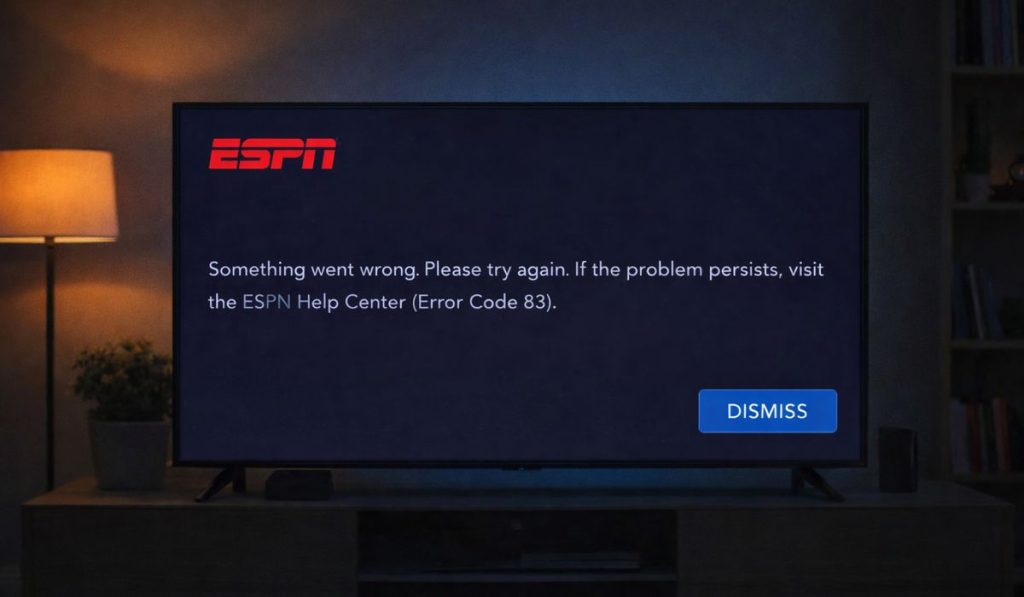 What Is ESPN Error Code 83