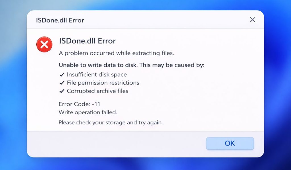 What Is unarc.dll Error Code 11