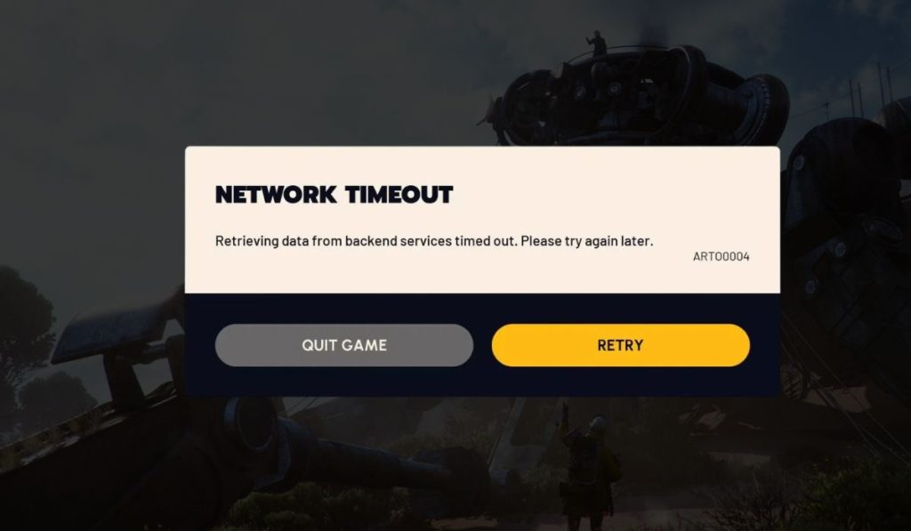 What Is ARC Raiders Error ART00004